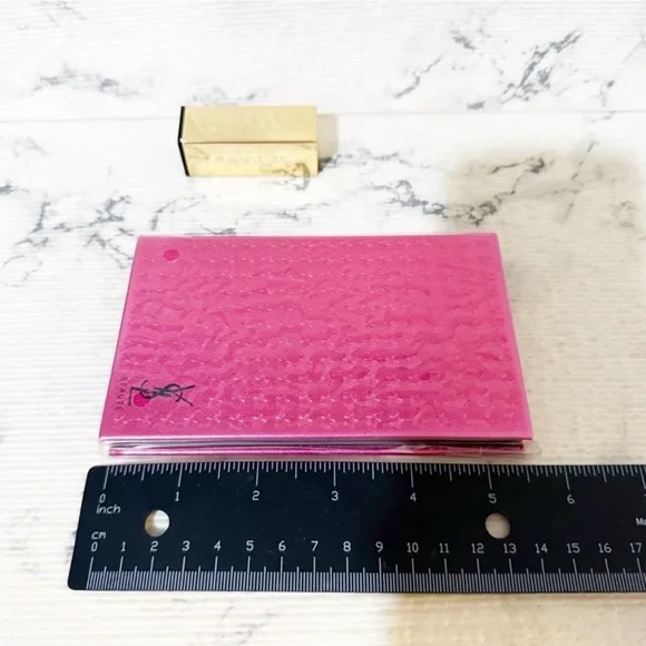 YSL Beauté Hot Pink Star-Embossed Notebook NIP - Picture 7 of 8